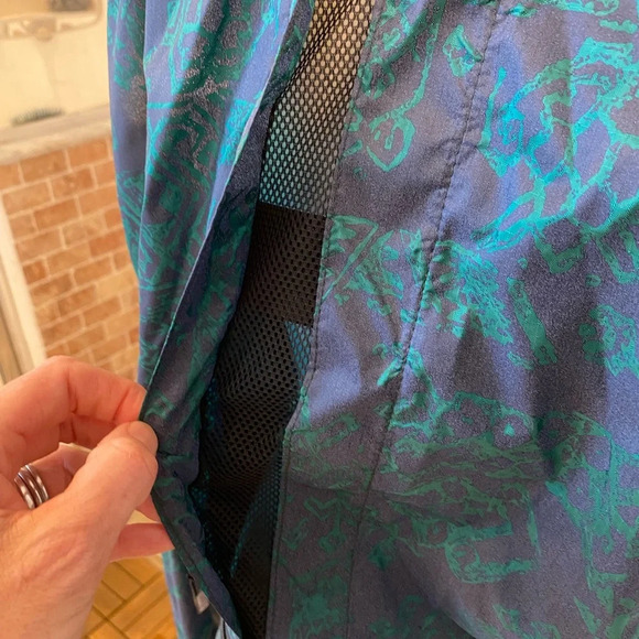 Early Winters Womens IllumiNite Reflective Vintage Windbreaker Size Large Green - Picture 9 of 12